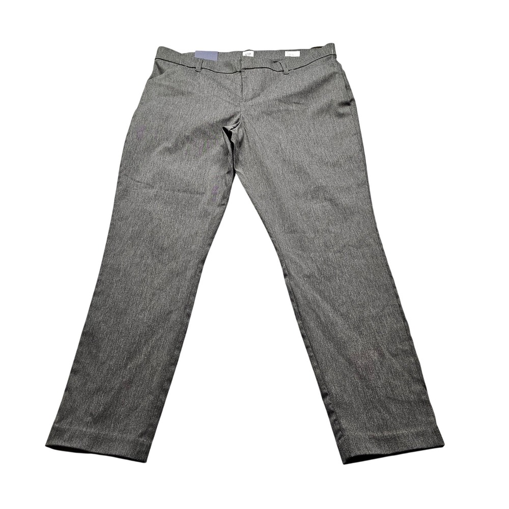 GAP Signature Skinny Ankle Pants Womens 16 Grey Business Casual Trousers NEW